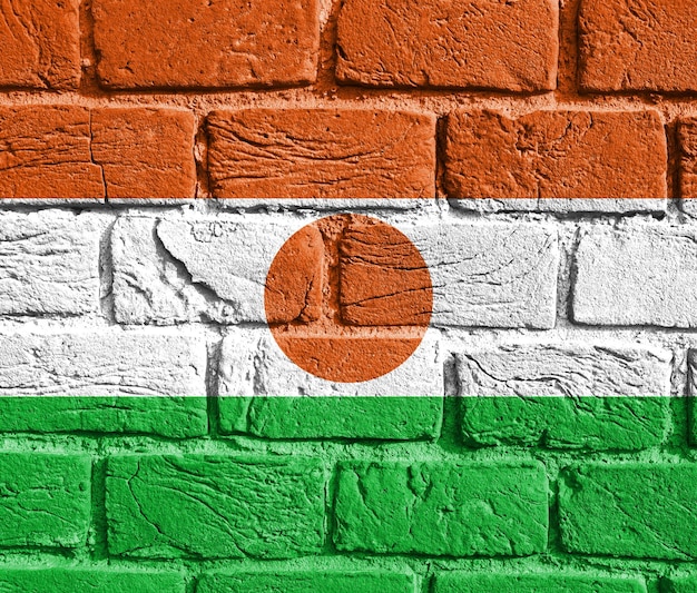 Flag of Niger on the wall