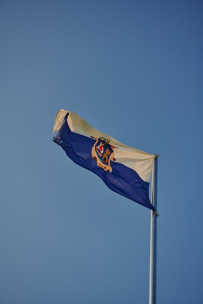 Photo flag in north of spain