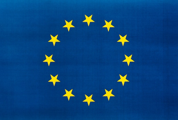 写真 欧州連合（eu）、別名ヨーロッパの旗