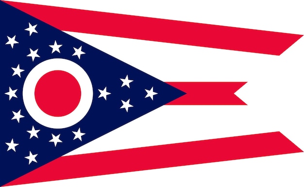 Foto bandiera dell'ohio usa