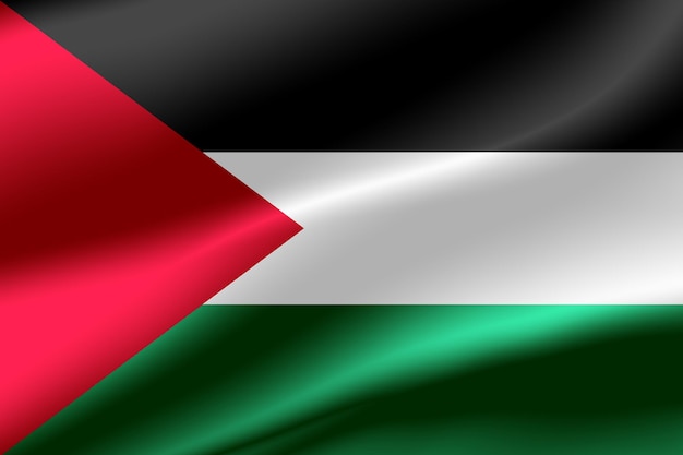 Flag of Palestine as the background