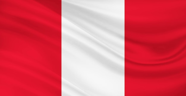 Photo flag of peru flying in the air