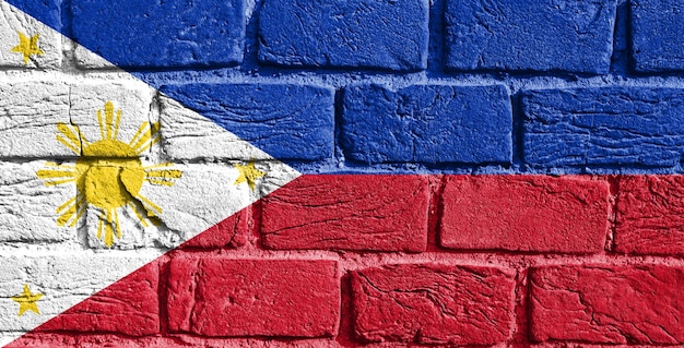 Flag of Philippines on the wall