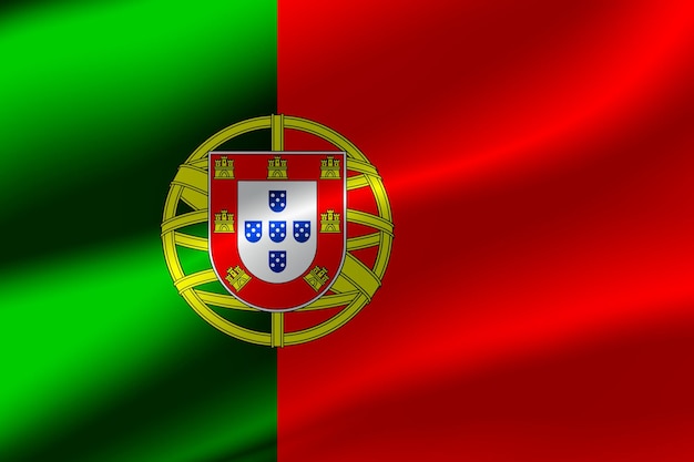 Flag of Portugal as the background