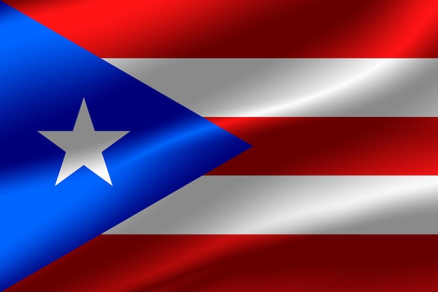 Flag of Puerto Rico as the background