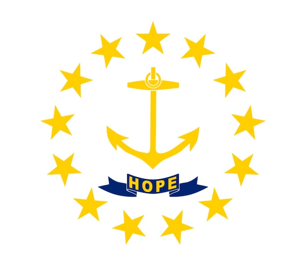 Flag of Rhode Island USA