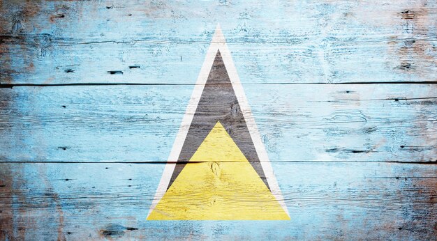 Photo flag of saint lucia