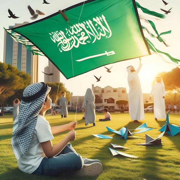 Photo flag of saudi arabia