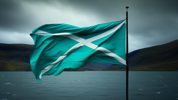 Photo flag of scotland high definition photographic creative image
