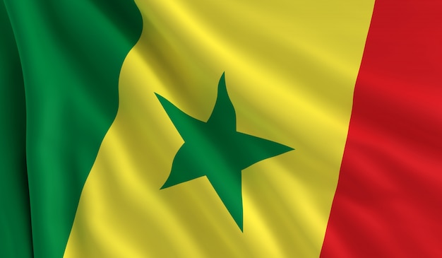 Photo flag of senegal