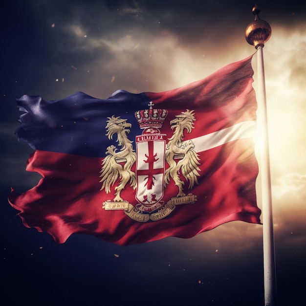 Flag of Serbia high quality 4k ultra