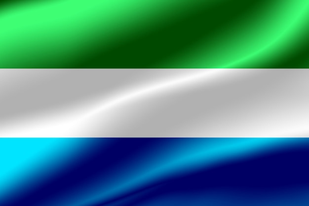 Flag of Sierra Leone as the background