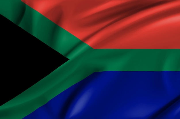 Flag of South Africa 3d model