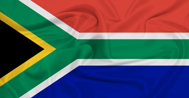 Photo flag of south africa flying in the air