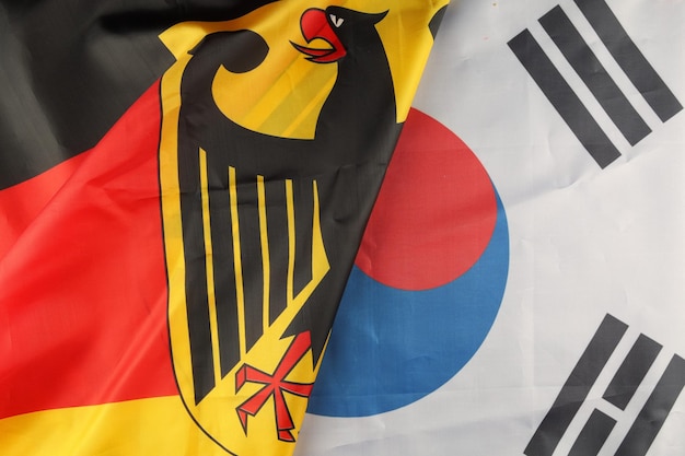 Flag of South Korea and Germany