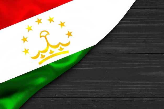 Flag Tajikistan copy space