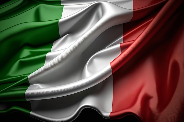 A flag that says italy on it