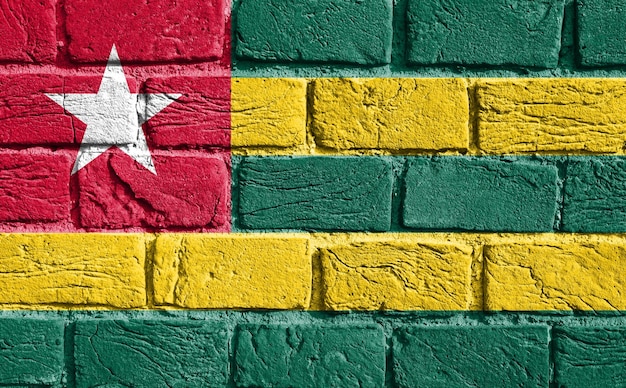 Flag of Togo on the wall