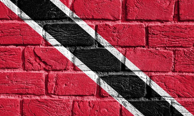 Flag of Trinidad and Tobago on the wall