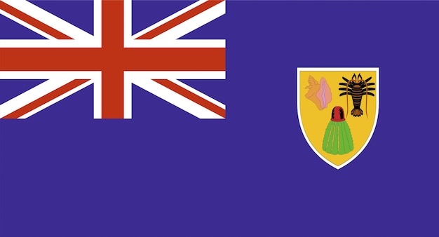 Flag of Turks and Caicos Islands Official symbol of British Overseas Territory