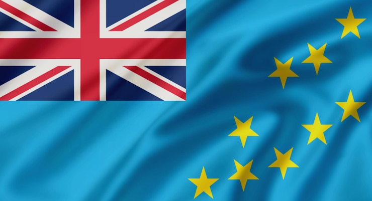 Photo flag of tuvalu