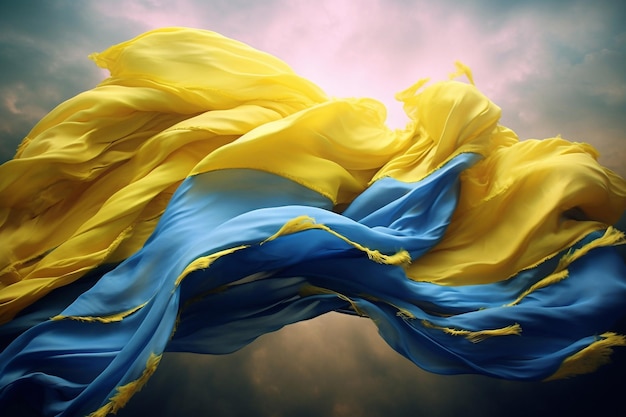 Flag of Ukraine Colors of the Ukrainian flag