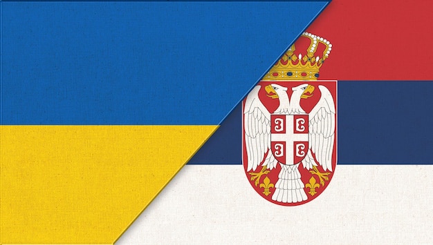 Flag of Ukraine and Serbia Diplomatic relations Sport competition