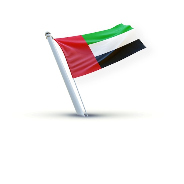 A Flag of united_arab_emirates on a white backround useing for social media