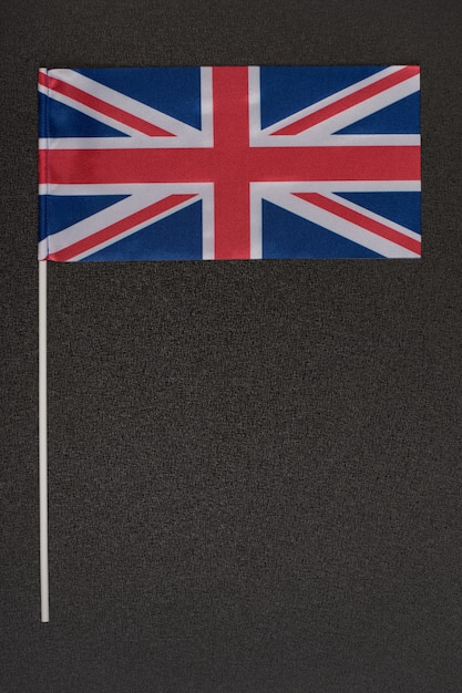 Premium Photo | Flag of united kingdom on black background