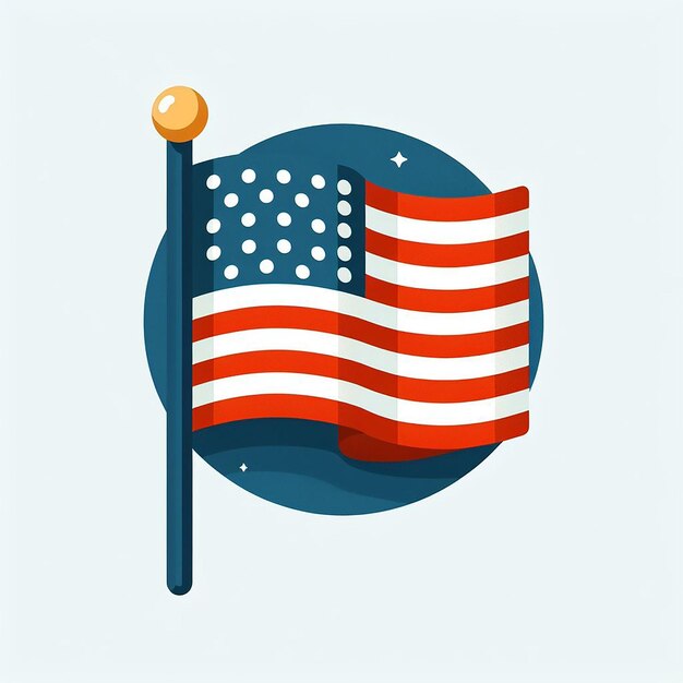 Photo flag of united states of america