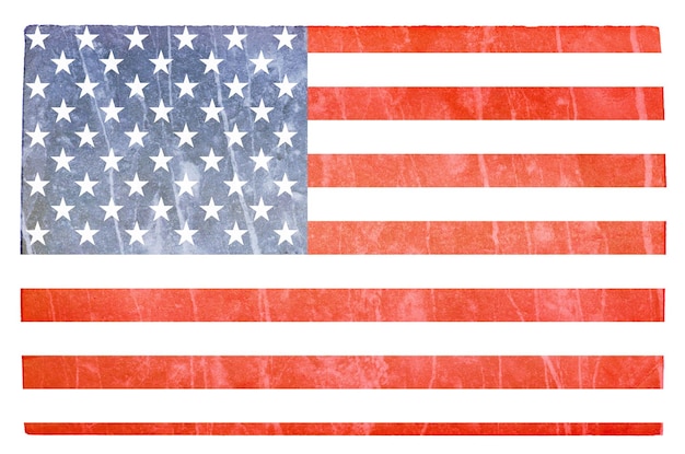 Flag of USA grunge background