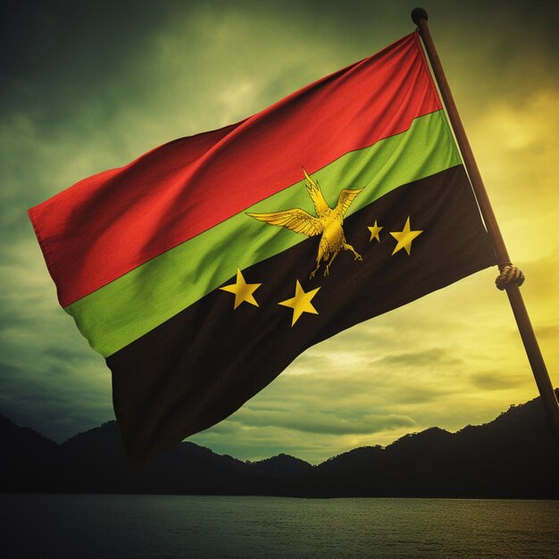 Flag of Vanuatu high quality 4k ultra