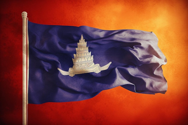 Flag wallpaper of Cambodia