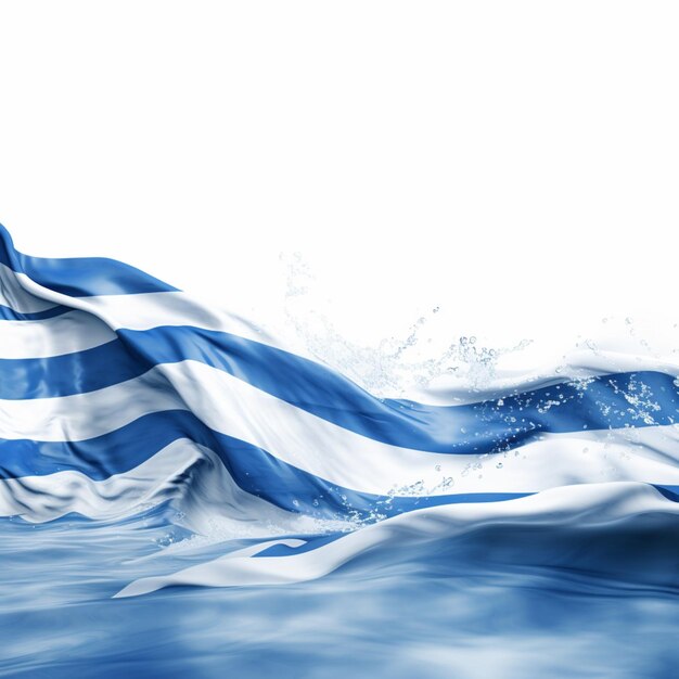 Photo flag wallpaper of greece with white background high