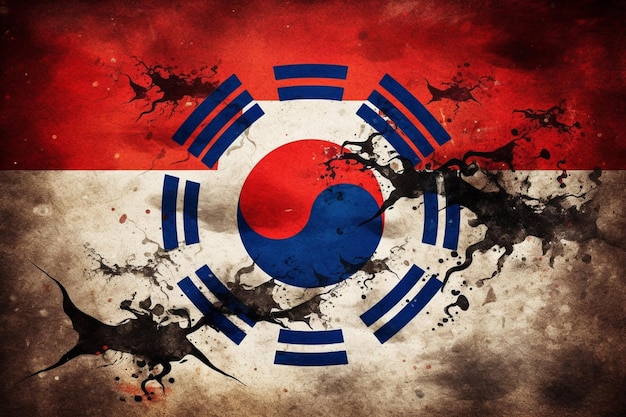 Flag wallpaper of Korea