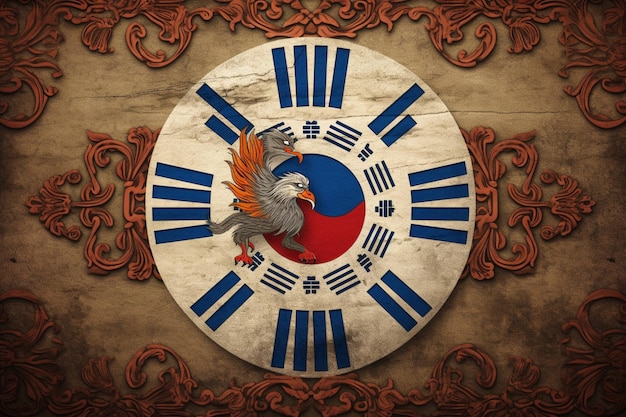 Flag wallpaper of Korea