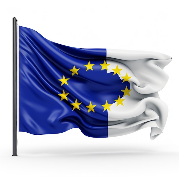 Photo flag wallpaper of kosovo with white background high