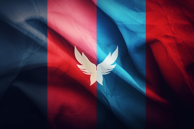 Flag wallpaper of Luxembourg