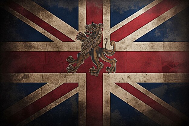 Photo flag wallpaper of united kingdom the