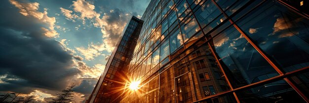 Flag Waving Top Modern Building National Background Image