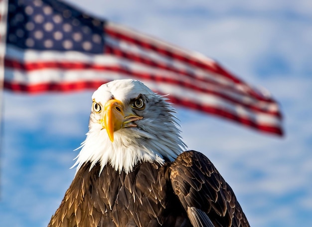 Flag with Eagle