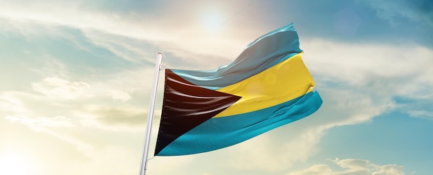 A flag with the flag of the bahamas