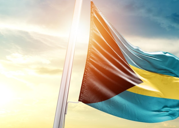 A flag with the flag of the bahamas