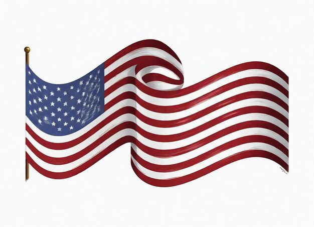 a flag with the stars and stripes of the flag