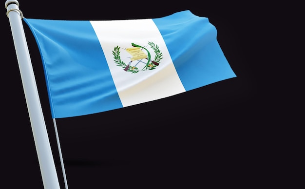 Photo a flag with a white stripe and a blue and white stripe