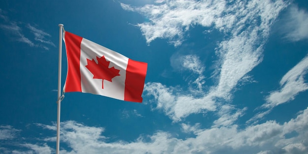 A flag with the word canada on it