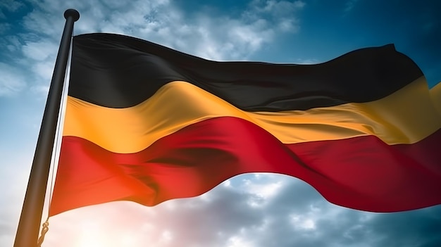 A flag with the word germany on it