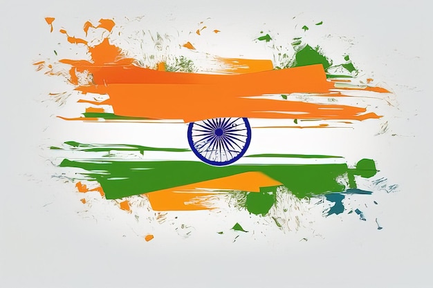 a flag with the word india on it