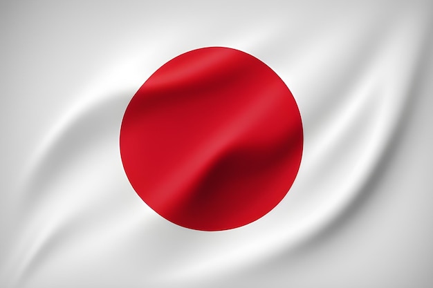 A flag with the word japan on it