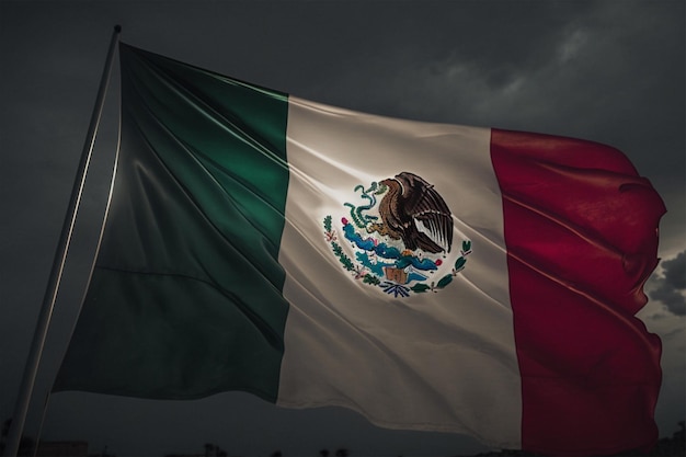 A flag with the word mexico on it